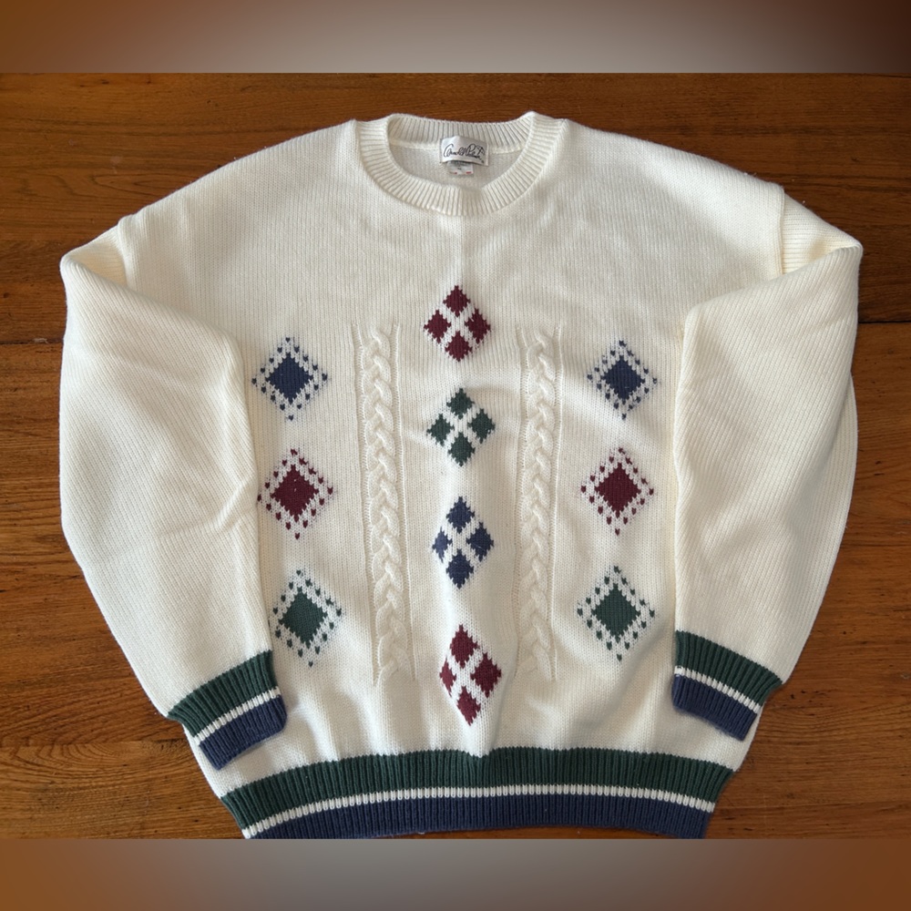 Vintage Arnold Palmer Knit Grandpa Sweater XL